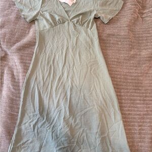 Marshalls Light Green Midi Dress